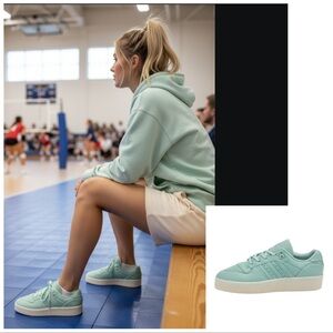 adidas rivalry lux low sneakers hazy green size 7 wmns New with tags